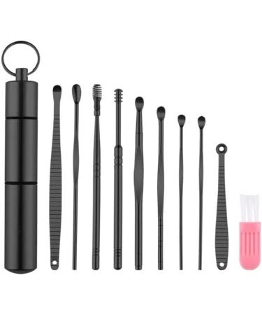 10-Piece Ear Pick Cleansing Tool Set with Storage Box - Earwax Removal Kit with Cleaning Brush - Buy Online on SooperMarket.com