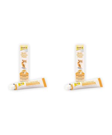 Gimcat Multi -Vitamin paste - Healthy cat snack activates immune system and strengthens the immune system - 1 tube (1 x 50 g) (pack with 2) 1 x 50 g (pack with 2)
