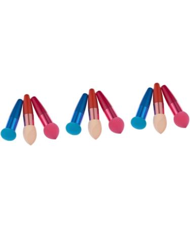 Housoutil 9 Pcs Makeup Brush Sponges Sponge Brush Concealer Brush Contour Brush Lip Brush Travel Major - Buy Online on SooperMarket.com