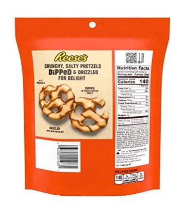 Reese's Dipped Pretzels Pouch - Irresistible Peanut Butter Pretzel Treats (240g) | Buy Internationally - Buy Online on SooperMarket.com