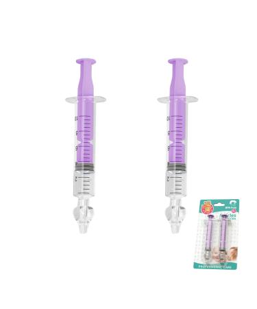 2Pcs Baby Nasal Aspirator 10ml Nasal Irrigator Reusable Silicone Nasal Suction Tip Nasal Irrigator for Baby Nose Cleaner Rinsing Device Safe and Comfortable Purple