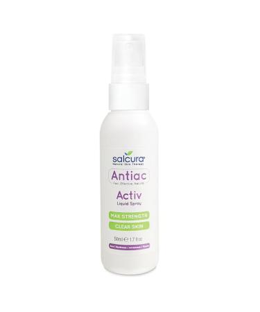 Salcura Natural Skin Therapy Antiac Activ Liquid Spray Suitable For Anyone Prone To Suffering From Oily Congested & Acne-Prone Skin Refresh Cleanse & Nourish The Skin 100ml