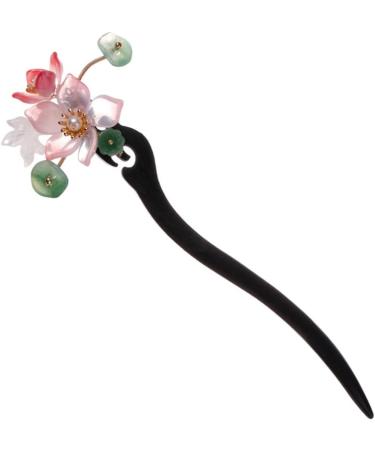 minkissy Hair Stick Wood Chinese Hair Chopsticks Vintage Flower Hairpin Chignon Pin Hair Accessories for Women Lady - Buy Online on SooperMarket.com