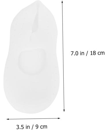 Gadpiparty 1 Pair Silicone Foot Sleeve Breathable Hole and Silicone Socks Waterproof Beach Heel Crack- Proof Sleeve Silicone moisturizing Socks Gel Toe Sock casing White Floor Men and Women White S - Buy Online on SooperMarket.com