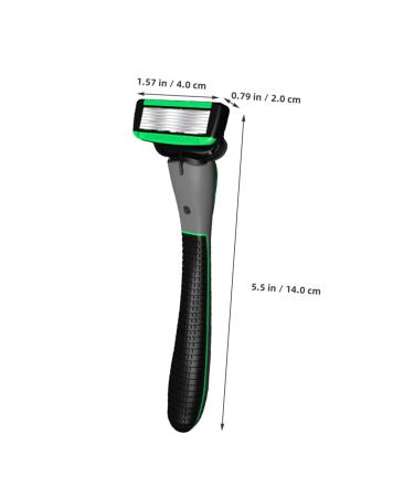 1 Set Razor Shavers for Men - Stainless Steel Manual Hair Clippers with Rubber Handle - Perfect for Smooth Shaving - Buy Online on SooperMarket.com