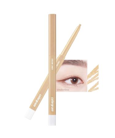 COLORGRAM Artist Formula Cream Liner - 04 Gold Harmony | Best Cream Eyeliner  Ultra Pigmented  Long Lasting  Waterproof & SmudgeProof  Easy to Use  All Day Wear and Daily Makeup  Korean Beauty 0.25g 04 Gold Harmony