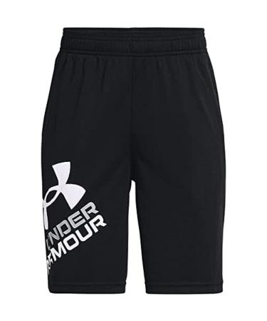 Under Armour Boys' Prototype 2.0 Logo Shorts Black (001)/White Large