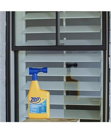 Zep Hose-End Outdoor Cleaner - 32oz (Case of 2) - Ideal for Outdoor Glass and Surfaces - Buy Online on SooperMarket.com