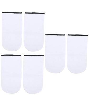 FOMIYES 6 Pairs Cold Gloves Wax Gloves Gel Gloves Soft Cotton Gloves for Sleeping Hand Wax Treatment Mittens Skin Care Gloves Insulation Cotton Moisturizing White