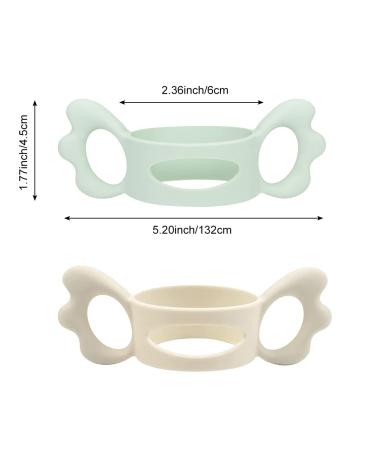 Buy Silicone Baby Bottle Handles | Set of 2 Wide Neck Holders for Small Hands - Easy Grip Design - Buy Online on SooperMarket.com