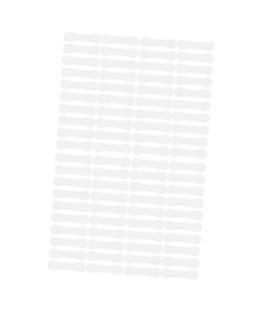 Baluue 80pcs V-type Lift Face Pasters Brow Lift Tape Temporary Bands Face Tape Synthetic Rubber 4.00X0.90X0.10CM Transparent