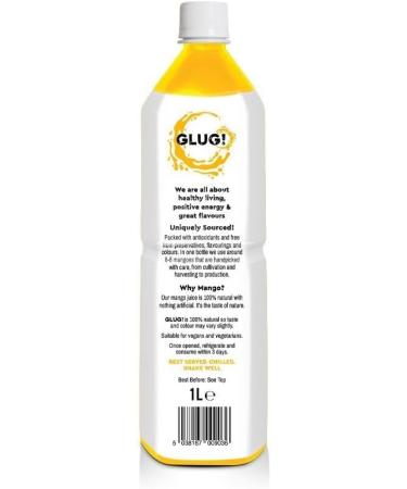 GLUG! 100% Mango Fruit Juice Healthy Juice Drink With No Added Sugar (6X1L) - Buy Online on SooperMarket.com