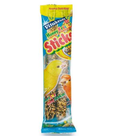 Vitakraft Kracker Canary Treat Sticks with Honey and Sesame 2pk Case of 7