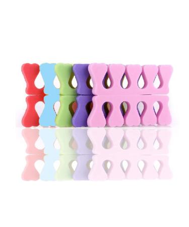 20pcs Disposable Toe Separators - Professional Foam Finger Dividers for Nail Salon & Pedicure | Perfect Nail Polish Cushions - Buy Online on SooperMarket.com