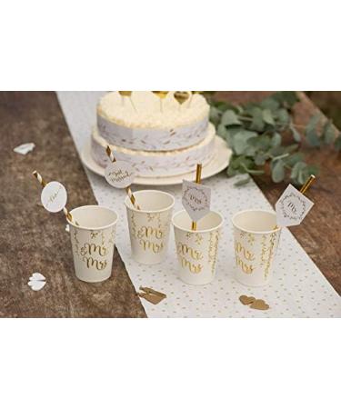 Santex Pack of 8 White Straws for Wedding - Buy Online on SooperMarket.com