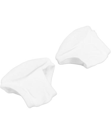 Stop Cracked Heels Toeless Spa Gel Socks for Foot Treatment Care 4 Pair Moisturizing Heel Socks Open Toe Socks for Dry Hard Cracked Heels(White) - Buy Online on SooperMarket.com