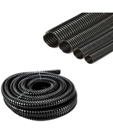 Love Aquatics 1.25 Inch (32mm) Black Corrugated Flexible Hose Fish Pond Pump Marine Flexi Pipe (5 Metre)