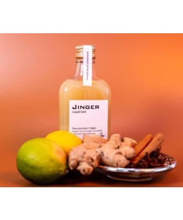 Organic Jinger Liquid Gold - 200ml - Ginger Concentrate - Vegan - Detox - Immune Booster - Ginger Shot - Buy Online on SooperMarket.com