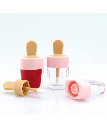 10 Empty Pink Lip Gloss Tubes - Refillable Mini Containers for DIY Lip Gloss Balms & Cosmetics - Buy Online on SooperMarket.com