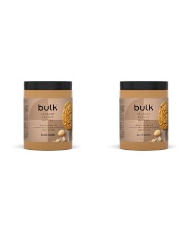 Bulk Natural Roasted Peanut Butter Tub Crunchy 1 kg Packaging May Vary (Pack of 2) Crunchy 1 kg (Pack of 2)