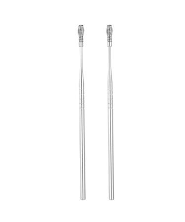 2pcs Stainless Steel Ear Scratches Curulette Ear Wax Remover Spiral Spring Ear Scratches Ear Cleaners