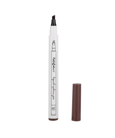 Liquid Eyebrow Pencil Eyebrow Pencil Four Forks Long Lasting Liquid Eyebrow Pen Waterproof Pencil (1# dark brown mocha color)