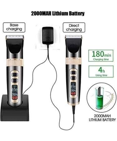 Professional Hair Clippers for Men - Cordless Electric Hair Cutting Kit with LED Display | Best Hair Trimmer for Barbers  - Buy Online on SooperMarket.com
