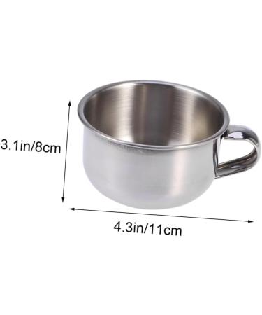 Beavorty Stainless Steel Headdress Fairy Razor Shell - Mini Shaving Bowl & Cup for Men | Soap & Lipstick Bag Included - Buy Online on SooperMarket.com
