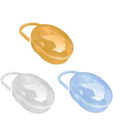 Beito 3pcs BPA-Free Pacifier Holder Case - Baby-Resistant Storage Box for Soothers & Supplies - Buy Online on SooperMarket.com