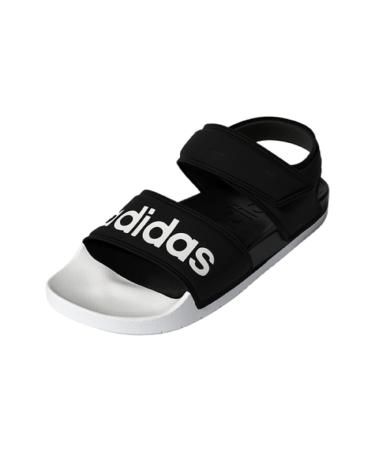 adidas Unisex-Adult Adilette Sandal 12 Women/11 Men Core Black/White/Core Black