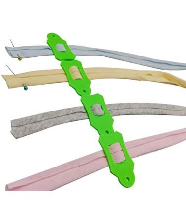 HONEYSEW 10pcs Fabric Bias Binding Sasher Tool Set with 40 Quilting Pins - Multi-Sized Foldable Strips, Green - Buy Online on SooperMarket.com