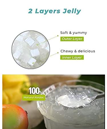 Jadamsun Mango Konjac Jelly - 10pc, 1 Calorie Smoothie with Zero Sugar - Buy Online on SooperMarket.com