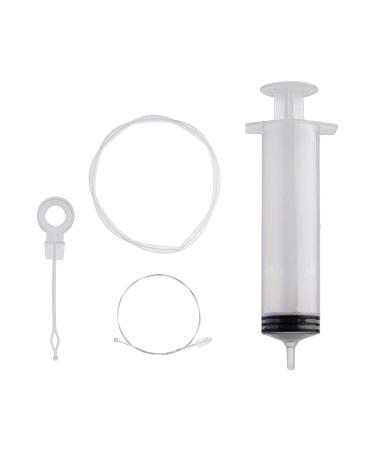 5/6Pcs Refrigerator Drain Clean Brush Suction Syringe Hose Fridge Clean Tool 1M Stick Drain Fridge Tool Hose Dredge Hole Cleaner sticks spring Cleaning cleaners tool cleaning refrigerator drai White 5pcs