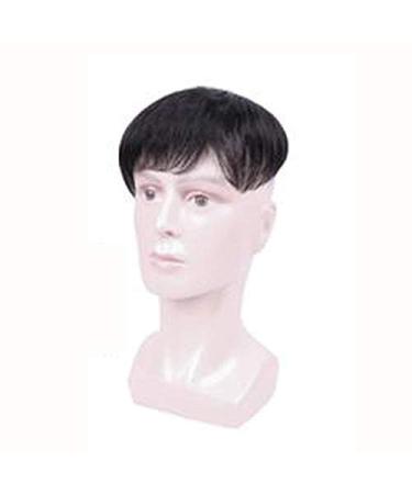 Buy BGHJUE Men's Short Hair Wig - Heat Resistant Synthetic Wig for Daily Use - 5x5 Inch Black - Buy Online on SooperMarket.com