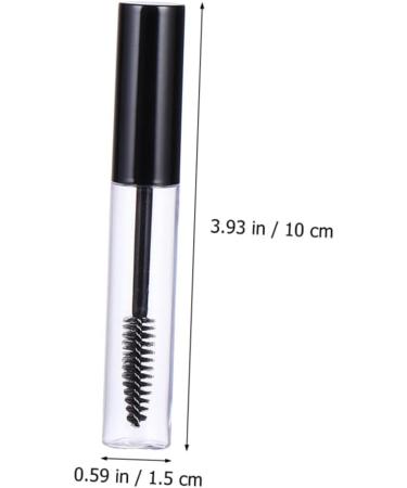 Healeved 2 Sets Mascara Tube Travel Bottles Mascara Storage Bottle Eyelash Wand Clear Plastic - Buy Online on SooperMarket.com