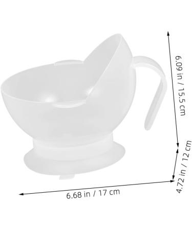 Button Hook Helper 4 Pcs Anti-Shift Bowl Cutlery Serving Utensils Elderly Eating Bowls Suction Bowls Silicone Dining Bowl Silicone Elderly Bowl Elderly Dining Bowls Anti Fallen Bowl White 17.00X15.50X12.00CM White - Buy Online on SooperMarket.com