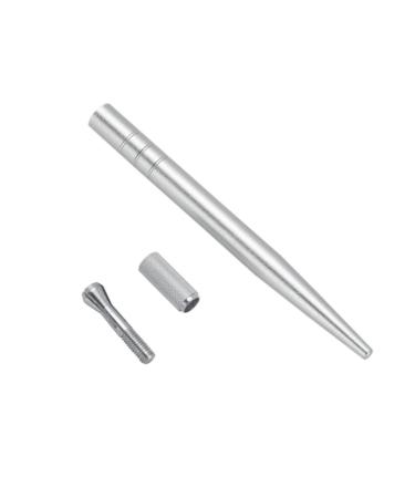 Angoily 1pc Pointed Pen Embroidery Manual Multifunction Slender Thin Eyebrow Silver Single-end