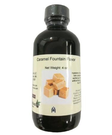 OliveNation Caramel Flavor Fountain, Low Sugar Flavoring for Beverages, Ice Cream, Soda, Baked Goods, Gluten Free, Kosher - 8 ounces 8 Ounce (Pack of 1)