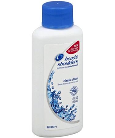 Head & Shoulders Classic Clean Dandruff Shampoo 1.70 oz (Pack of 3)