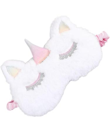 Buy Gatuida 2pcs Cute Sleeping Eye Mask - Cartoon Eye Cover for Women & Kids | Embroidered White Sleep Mask | Ideal for Travel & Relaxation - Buy Online on SooperMarket.com