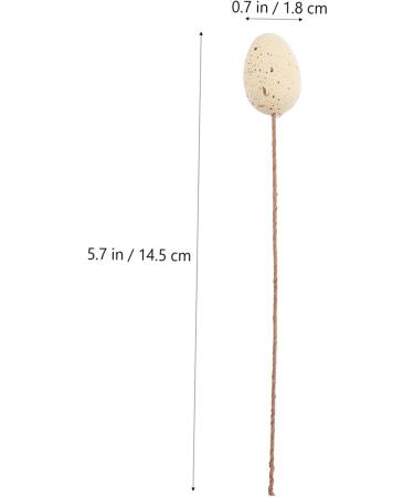 Alipis 27pcs Egg Twig Cutting Easter Egg Flower Arrangement Desk Top Decor Easter Ornament Diy Easter Eggs Easter Eggs Garland Hanging Easter Egg Tree Decoration Spray Iron Wire Beige 14.50X1.80X1.80CM - Buy Online on SooperMarket.com