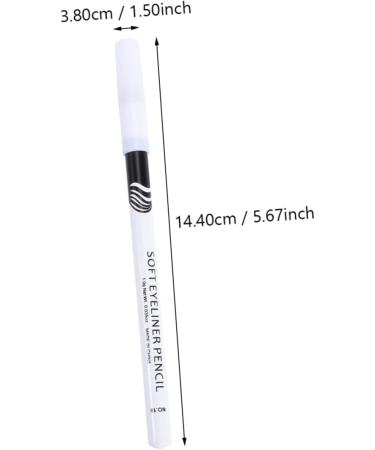 FOYTOKI 72 Pcs Eyeliner Pencil Waterproof White Eyeliner Colored Eyeliner White Pencil Makeup Wooden Pole - Buy Online on SooperMarket.com