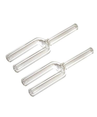 Glass Tube Dia 1 cm - Y Shape Double Barrel Lab 3 Way Connector 4.4 inch / 11.2 cm Dual Barrel Muffler Fitting 2-Pack