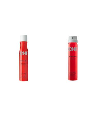 CHI Extra Firm Hairspray 10 oz & Infra Firm Spray 2.6 oz Bundle 10 Ounce (Pack of 1) Hairspray + Spray 2.6 oz