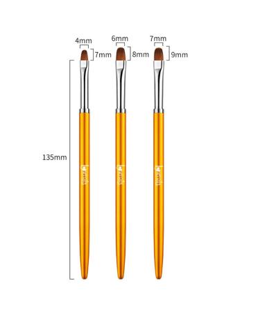 Lovenails 3 Gel Brush Set - Oval Brushes for Nail Design & Art | Professional Quality Gel Modeling & Full Cover Brushes - Buy Online on SooperMarket.com