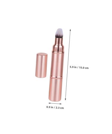 Double-Ended Retractable Makeup Brush | Foundation Blending & Blush Brush - Rose Gold Dual End Cosmetic Tool - Buy Online on SooperMarket.com