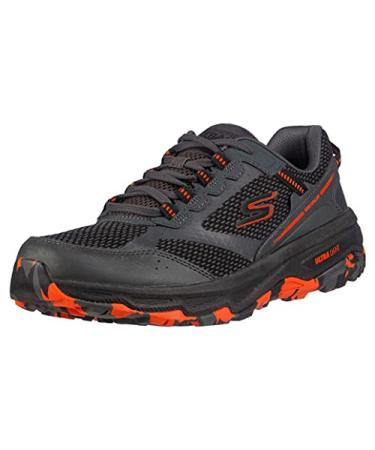 Skechers Men's Gorun Altitude - Trail Running Walking Hiking Shoe With Air Cooled Foam 10.5 Charcoal/Orange/Black