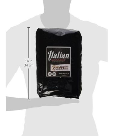 Fresh Roasted Coffee Italian Roast 5 lb (80 oz) Dark Kosher Whole Bean - 5 Pound Pack - Buy Online on SooperMarket.com