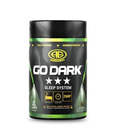 Advanced Genetics Go Dark Sleep Aid with ZMA 5HTP Valerian Root and Theanine Full Month Supply (60 Caps)