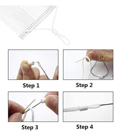 Premium Quality 5MM Round Elastic Cord for Sewing Masks - 185 Yards | Soft Stretchy Elastic String for DIY Crafts - Buy Online on SooperMarket.com